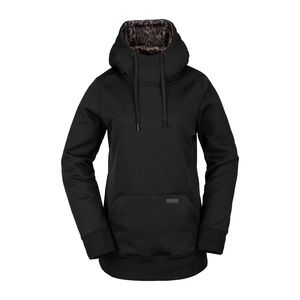 Volcom Women’s Yerba Pullover Fleece with Leopard Accent